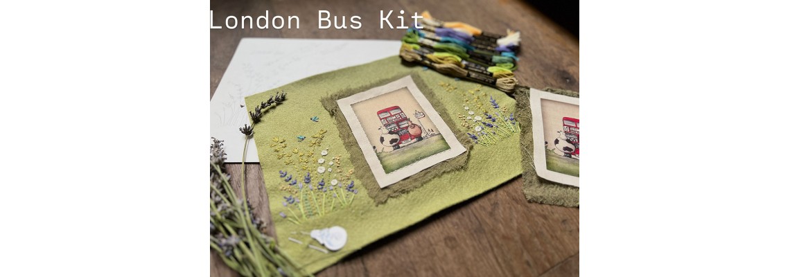 London Bus Embroidery Kit London Bus Embroidery Kit