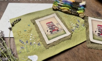 London Bus Embroidery Kit