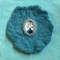 Cabochon on Wet Felted piece