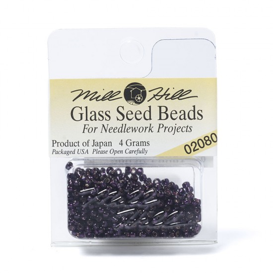 Mill Hill Glass Seed Beads- Dark Plum 02080