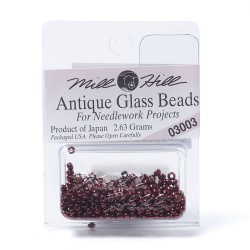 Mill Hill Glass Seed Beads- Antique Cranberry 03003