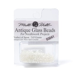 Mill Hill Glass Seed Beads- Shiny White 03041