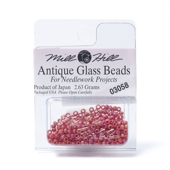 Mill Hill Glass Seed Beads- Mardigras Red 03058