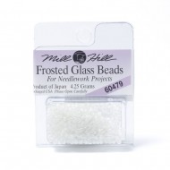 Mill Hill Glass Seed Beads- Frosted White 60479