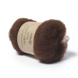 1 OZ Carded Wool Batt 100% Pure Wool Color Sable Brown Maori Wool A Special Blend of New Zealand Wools by DHG for Needle Felting and Wet Felting 
