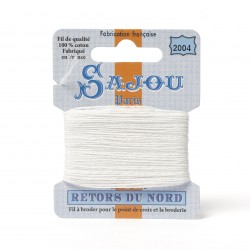Sajou Retors Du Nord Cotton Embroidery Thread-2004 Off White