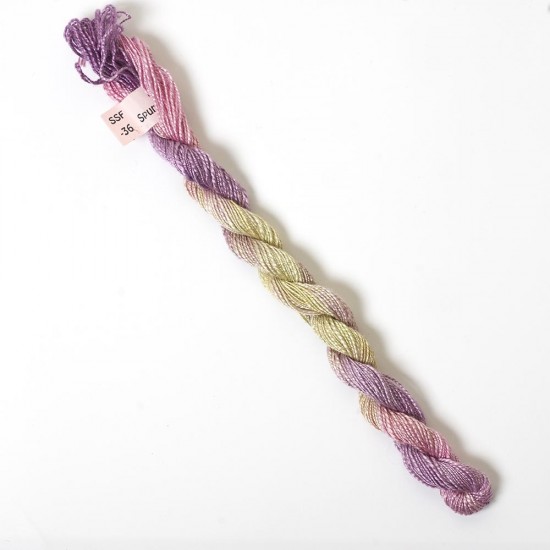 Hand Dyed Spun Silk with Flames Thread-36