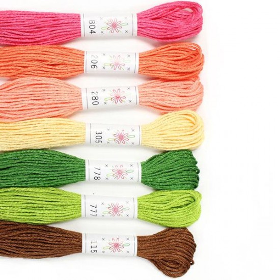 Sublime 100% Egyptian Cotton Embroidery Thread colour pack- Flower Box