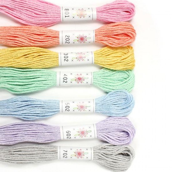 Sublime 100% Egyptian Cotton Embroidery Thread - colour pack-Frosting