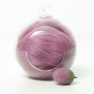 Merino pink 10 wool top 10g