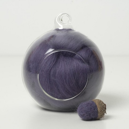 Merino purple 16 wool top 10g