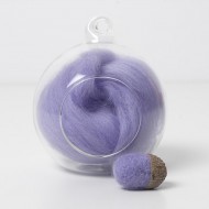 Merino purple 19 wool top 10g