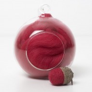 Merino red 26 wool top 10g