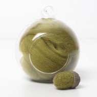 Superfine Merino Green SF46 Wool Top 10g 