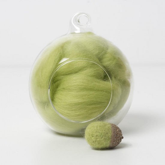 Merino green 48 wool top 10g