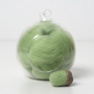 Merino green 49 wool top 10g