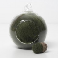 Merino green 55 wool top 10g