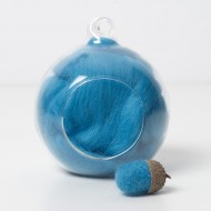 Merino blue 64 wool top 10g