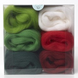 Merino Wool Shade Pack-Christmas Merino Wool Shade Pack-Christmas