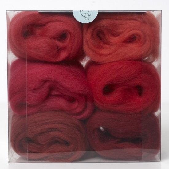 Merino Wool Shade Pack-Reds
