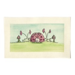 Illustrations on Calico-Ladybird Illustrations on Calico-Ladybird