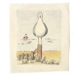 Illustrations on Calico-Stanley the Seagull