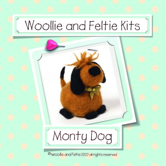 Monty Dog  needle felting kit