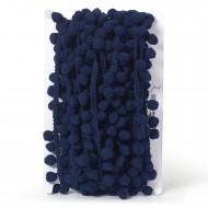 Pom-Pom Trimming 20mm-Navy Blue- available by the meter