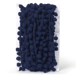Pom-Pom Trimming 20mm-Navy Blue- available by the meter