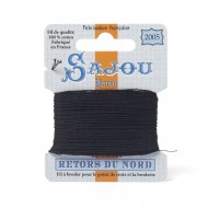 Sajou Retors Du Nord Cotton Embroidery Thread-2005 Black