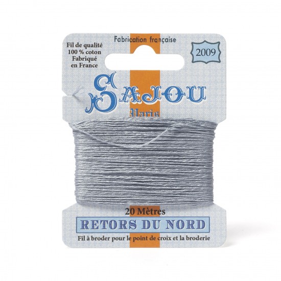 Sajou Retors Du Nord Cotton Embroidery Thread-2009 Grey