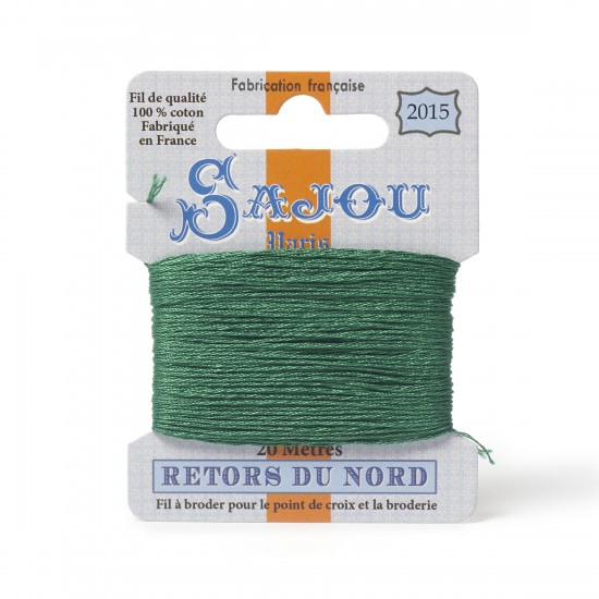 Sajou Retors Du Nord Cotton Embroidery Thread-2015 Green