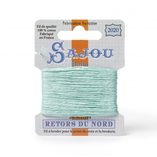 Sajou Retors Du Nord Cotton Embroidery Thread-2020 Aqua