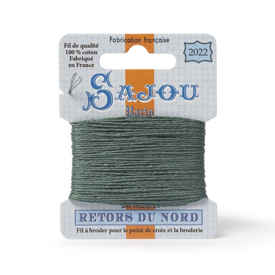 Sajou Retors Du Nord Cotton Embroidery Thread-2022 Green
