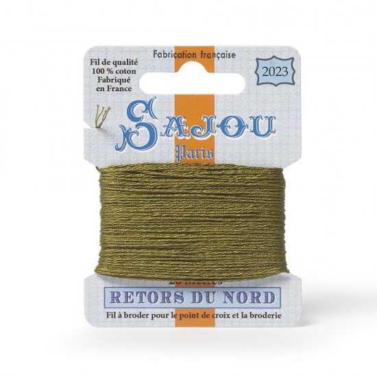 Sajou Retors Du Nord Cotton Embroidery Thread-2023 Green