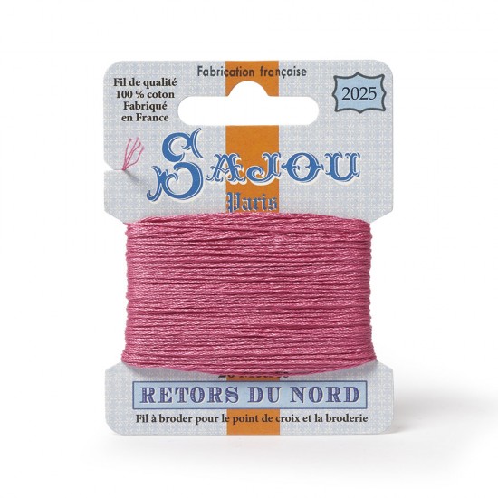 Sajou Retors Du Nord Cotton Embroidery Thread-2025 Pink
