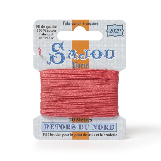 Sajou Retors Du Nord Cotton Embroidery Thread-2029-Salmon Pink