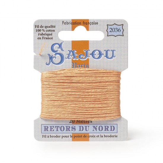 Sajou Retors Du Nord Cotton Embroidery Thread-2036-Orange