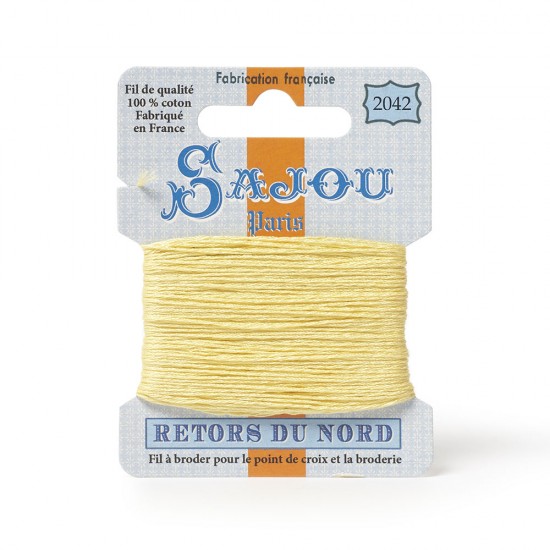Sajou Retors Du Nord Cotton Embroidery Thread-2042-Yellow