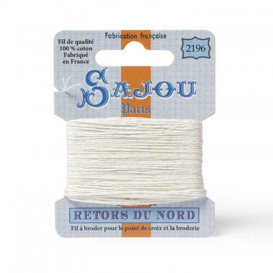 Sajou Retors Du Nord Cotton Embroidery Thread-2196 Cream