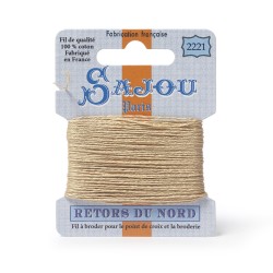 Sajou Retors Du Nord Cotton Embroidery Thread-2221 Cream