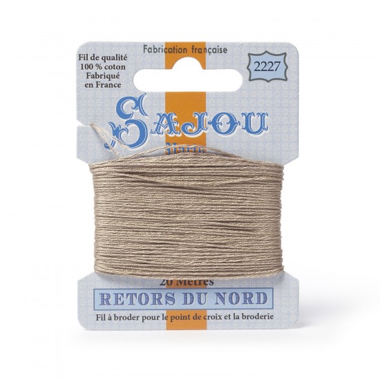 Sajou Retors Du Nord Cotton Embroidery Thread-2227-Beige