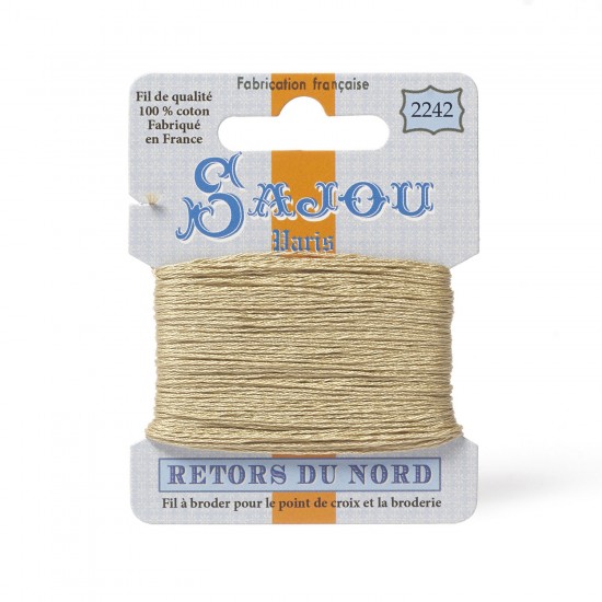 Sajou Retors Du Nord Cotton Embroidery Thread-2242-Beige