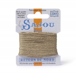Sajou Retors Du Nord Cotton Embroidery Thread-2263-Beige