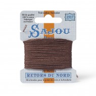 Sajou Retors Du Nord Cotton Embroidery Thread-2317-Brown