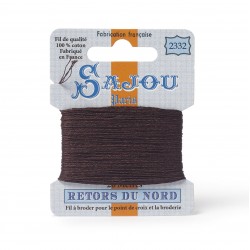 Sajou Retors Du Nord Cotton Embroidery Thread-2332-Brown