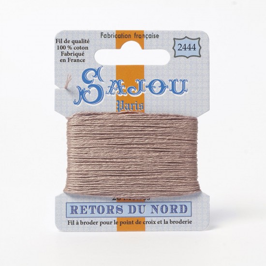 Sajou Retors Du Nord Cotton Embroidery Thread-2444-Beige