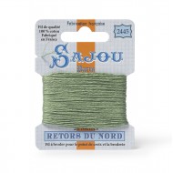 Sajou Retors Du Nord Cotton Embroidery Thread-2445 Green