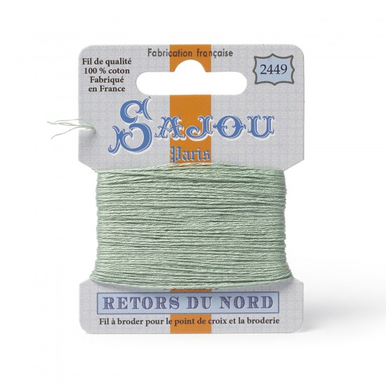 Sajou Retors Du Nord Cotton Embroidery Thread-2449 Green