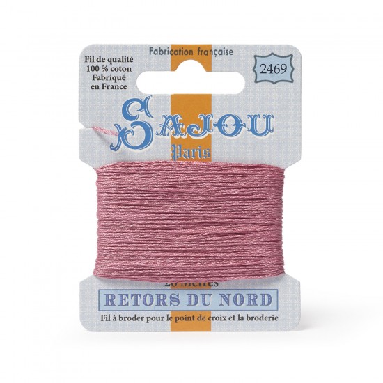 Sajou Retors Du Nord Cotton Embroidery Thread-2469 Pink